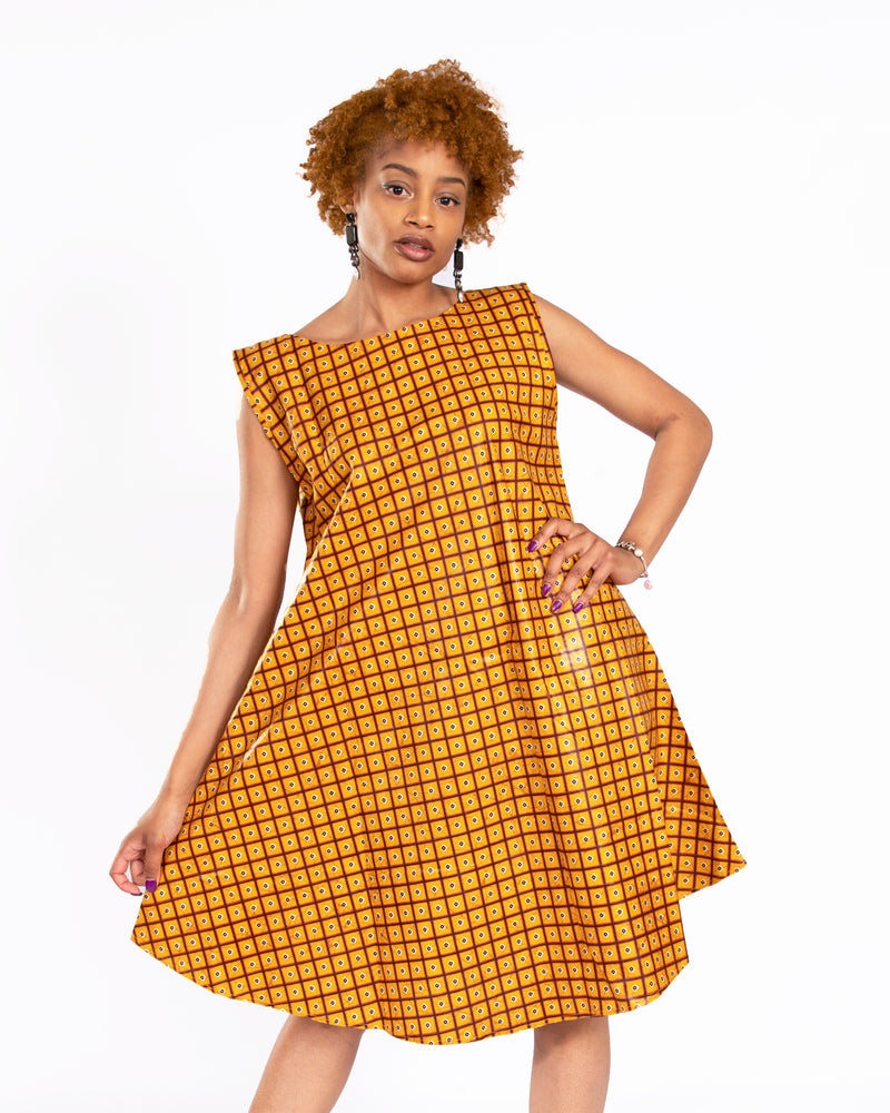Flowy African Short Dress Flowy African Short Dress