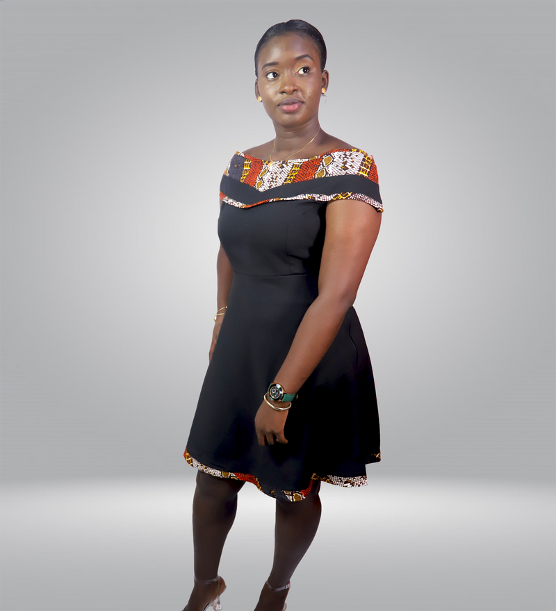 Betanti African Short Dress