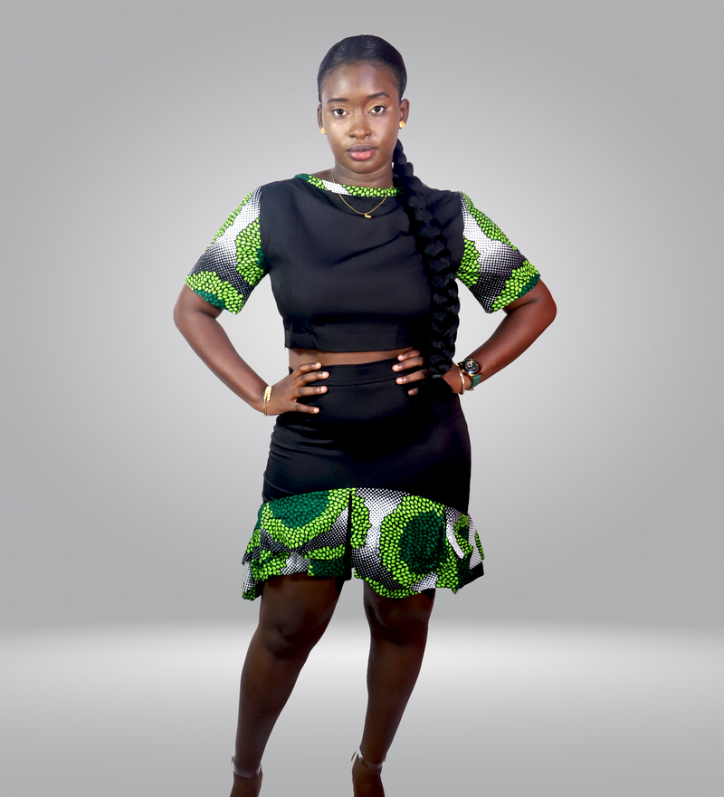 Tabakali African Skirt Set